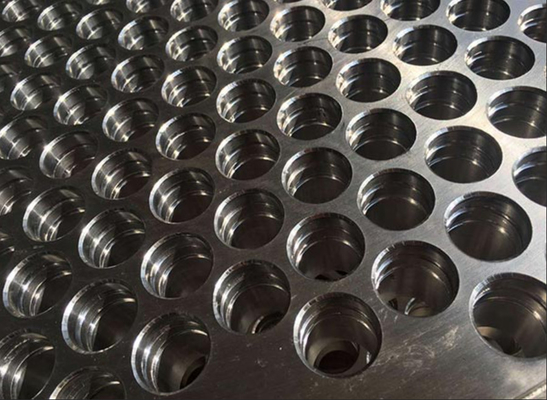 Φύλλο σωλήνα Titanium Gr7 Gr9 Heat Exchanger Tube SA516 GR70 Titanium Tube Sheet