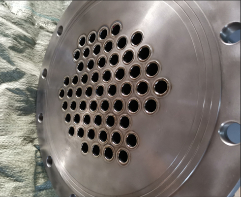Ντυμένος χάλυβας 5000mm ανταλλάκτης θερμότητας Tubesheet νικελίου ASTM B898