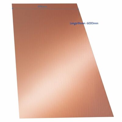 μήκος 100 mm 6000 mm πλάκα κράματος χαλκού ASTM B898 φύλλο μετάλλου σχεδιασμένο για ηλεκτρομηχανική και δομική κατασκευή