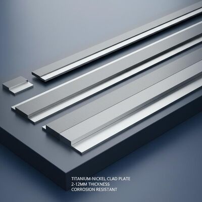 2 έως 12 mm πάχος Πλάκα επικαλυμμένη με τιτάνιο με νικελικό επικαλυμμένο μεταλλικό υλικό μήκος 100 mm έως 6000 mm για αντοχή στη διάβρωση